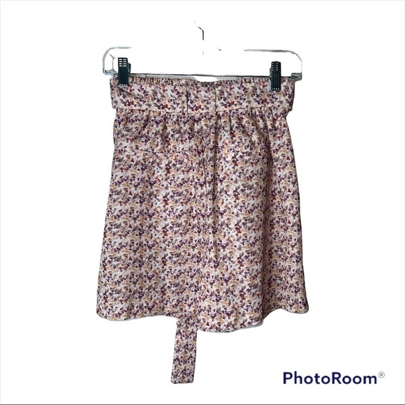 NWT ZARA Floral High Waisted Paperbag Shorts Small Blogger Favorite - Picture 8 of 10